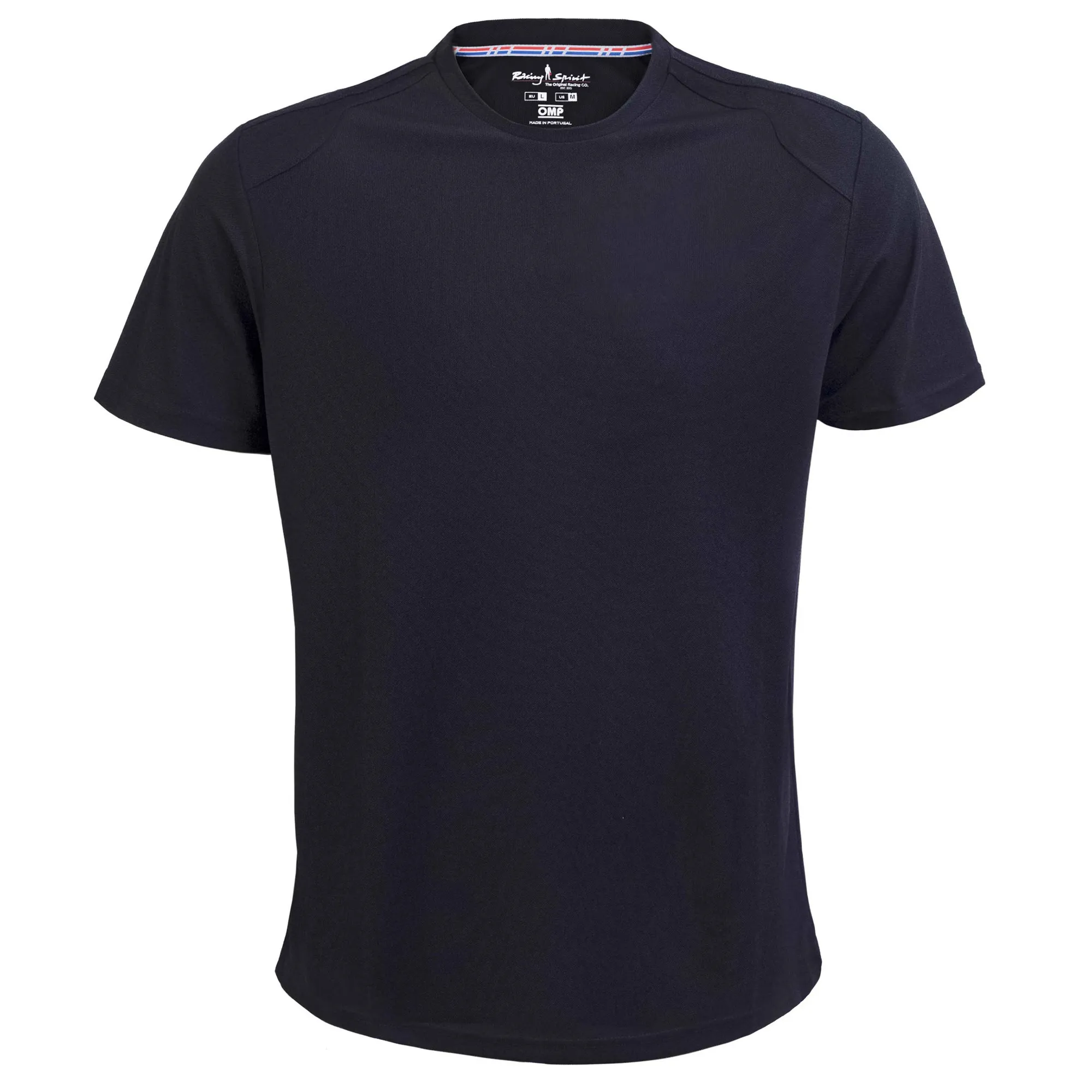 omp_rs-ts-1101-blk OMP Racing Spirit Tecno Pique Μπλουζάκι - Image 1