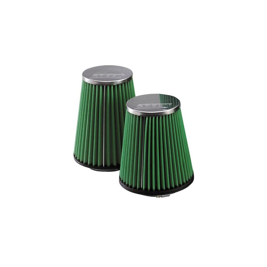green-filter-right-hand-inlet-universal-cone-air-filter-70-140-100-200-stainless-steel Green Φιλτροχοάνη Inox - Image 1