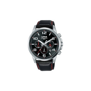 montre lorus cuir sport noire rouge