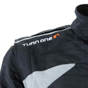 turn one k suit karting black grey 1