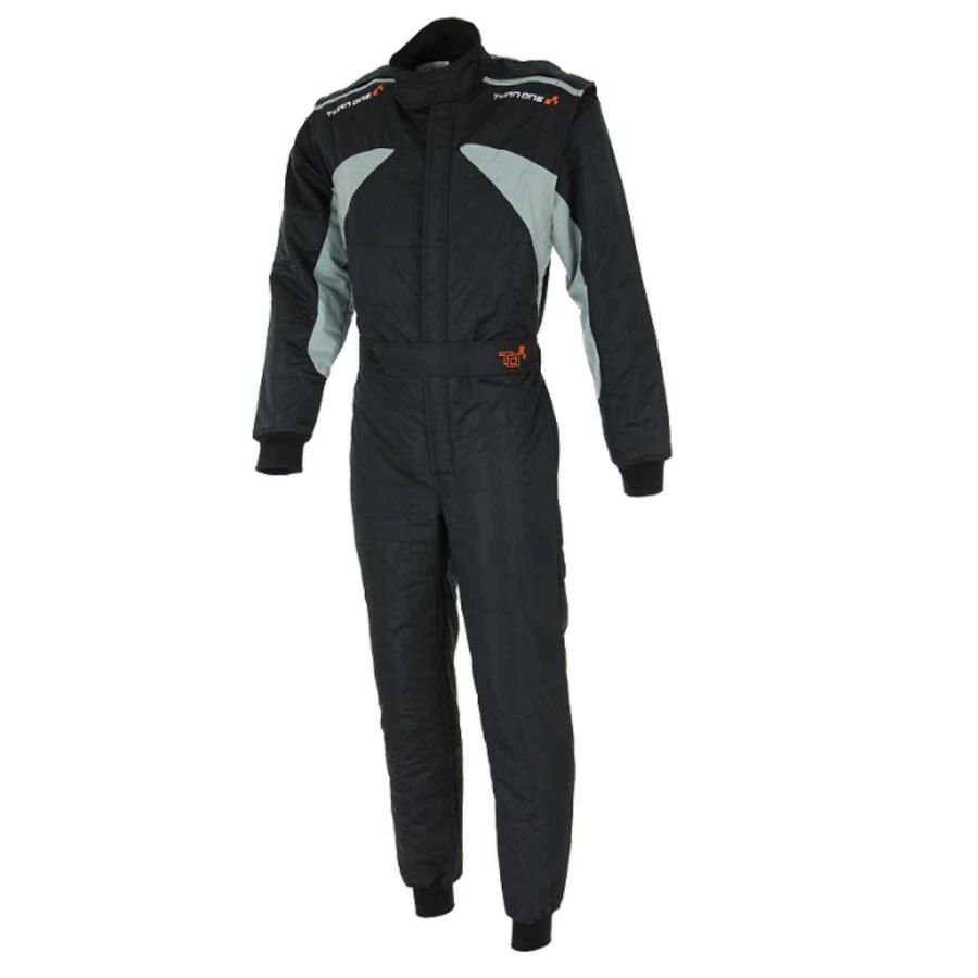 turn-one-k-suit-karting-black-grey Turn One K-Suit Kart Φόρμα - Image 1