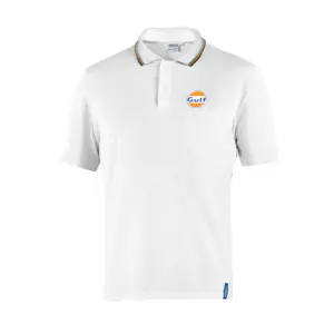 sparco gulf polo piquet white