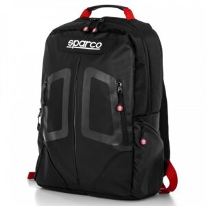 sparco stage backpack black and red 0 1