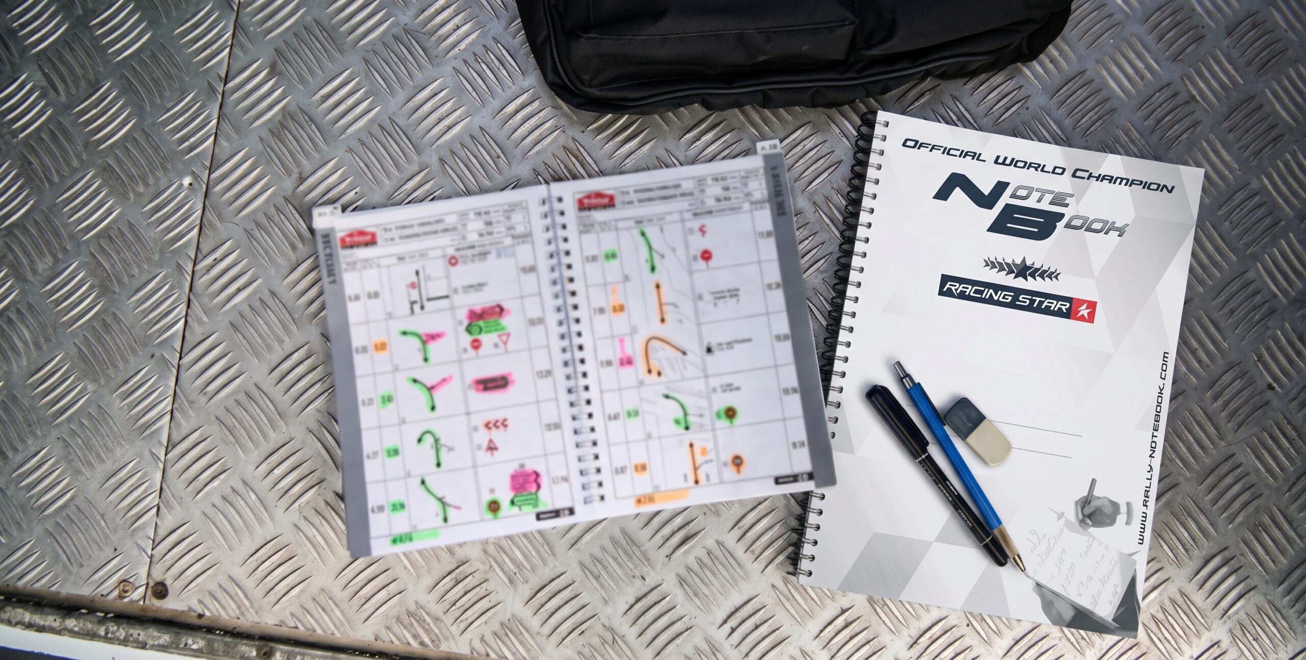 Racing Star codriver notebook